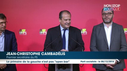 Primaire à gauche : Jean-Christophe Cambadélis estime que ce n’est pas "open bar"