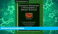 Buy Peterson s Guides Peterson s Graduate Programs in Engineering   Applied Sciences 2000