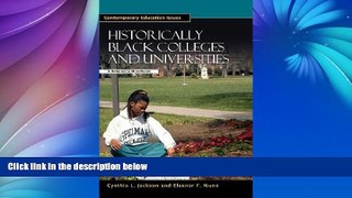 Buy Cynthia L. Jackson Historically Black Colleges and Universities: A Reference Handbook