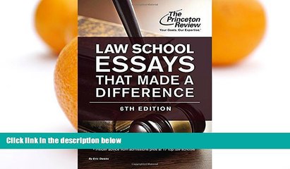 Buy Princeton Review Law School Essays That Made a Difference, 6th Edition (Graduate School