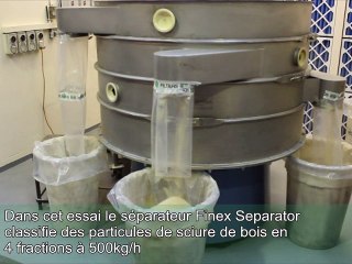 Tamisage industriel de sciure de bois avec séparateur vibrant Finex Separator™