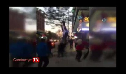 Ankara'nın göbeğinde saç saça baş başa kavga