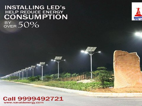 Install integrated solar LED Street light by best lighting system manufacturer or exporter in Delhi.