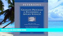 Best Price Grad Guides BK5: Engineer/Appld Scis 2007 (Peterson s Graduate Programs in