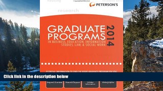 Buy Peterson s Graduate Programs in Business, Education, Information Studies, Law   Social Work