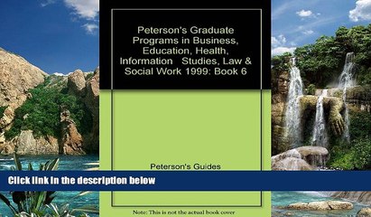 Buy Peterson s Guides Peterson s Graduate Programs in Business, Education, Health, Information