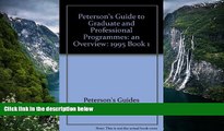 Buy Peterson s Grad Gdes Book 1:Grad/Prof Prg Orvw 1995 (Peterson s Annual Guides to Graduate