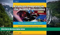 Buy Peterson s DecisionGd: Grad Gd Health Prof 04 (Peterson s Decision Guides : Graduate Programs)