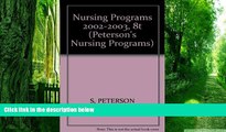 Best Price Nursing Programs 2002-2003, 8th ed (Nursing Programs, 8th ed) Peterson s On Audio