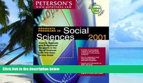 Price Graduate Programs in Social Sciences 2001: Explore Graduate and Professional Programs in the