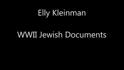 Rare WWII Jewish Documents