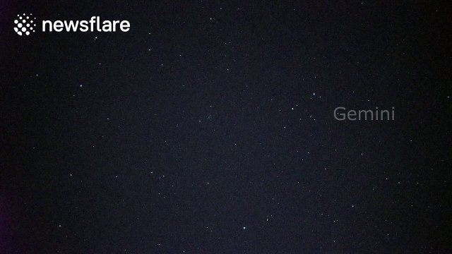 Geminids meteor shower filmed over Switzerland