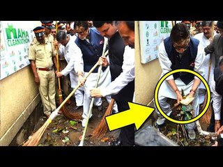 Amitabh Bachchan Cleans Dirty Streets Without GLOVES On Mumbai Roads