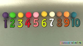 Apprendre les chiffres en samusant Learn numbers with Play Doh pour petits