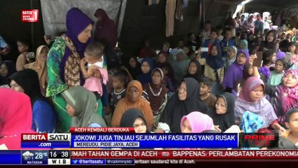 Jenguk Korban Gempa Aceh, Jokowi Minta Warga Bersabar