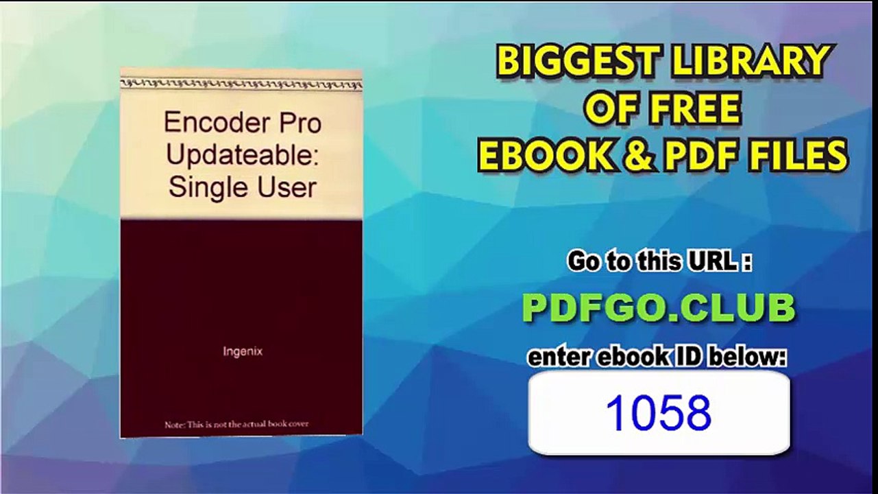 Encoder Pro Updateable Single User