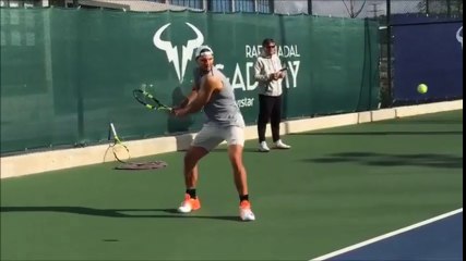Rafael Nadal Practice in Manacor. 9 Dec 2016