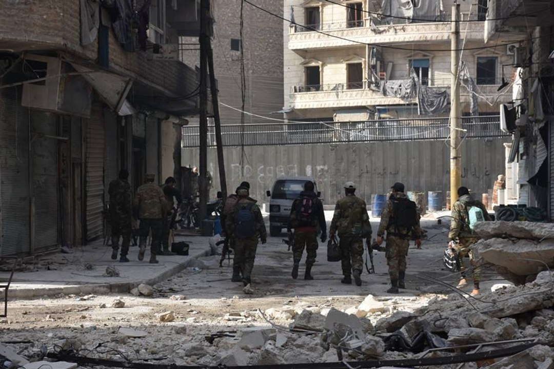 "Соколы пустыни" в районе Полицейского холма, Аль-Марже, Алеппо