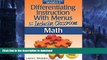 Pre Order Differentiating Instruction with Menus for the Inclusive Classroom: Math (Grades K-2)