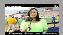 Juan Carlos Perez el Capitan de Las Aguilas Cibaeñas se pone En Pelota con Laura-Esta Noche Mariasela-Video