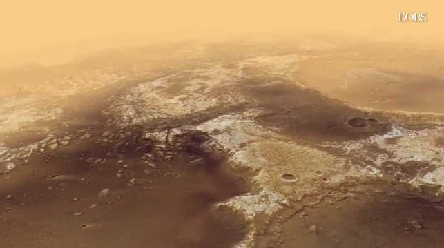 2 minutes d'un vol au-dessus de Mars