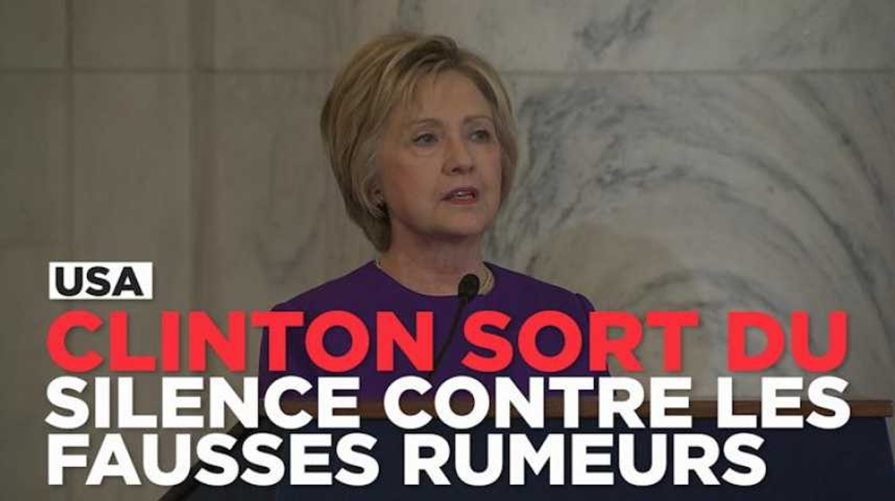 Clinton dénonce "l'épidémie de fausse propagande qui inonde les réseaux sociaux depuis un an"