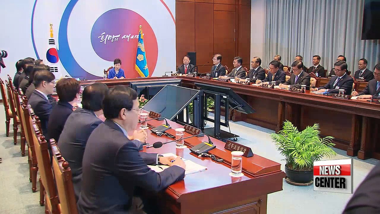 President Park asks cabinet to take care of state affairs after impeachment decision