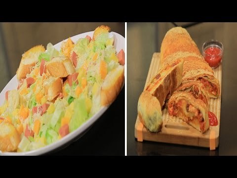 سويس رول البيتزا - سيزر سلاد ووصفات أخري | أتفضلوا عندنا حلقة كاملة