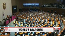 The world reacts to passing of impeachment motion