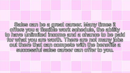 Working in a Sales Position