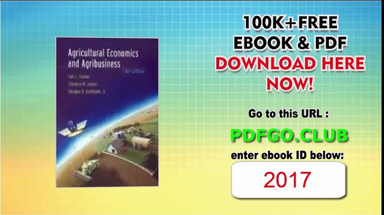 Agricultural Economics and Agribusiness