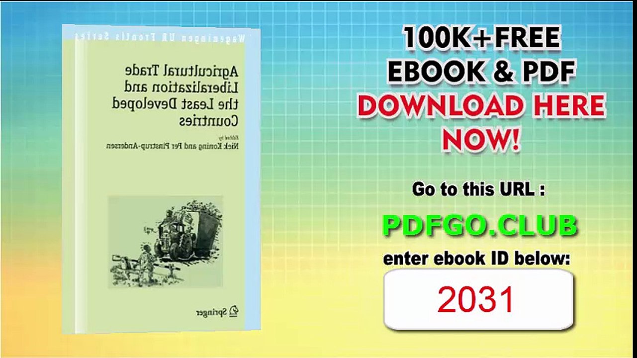 Agricultural Trade Liberalization and the Least Developed Countries (Wageningen UR Frontis Series)