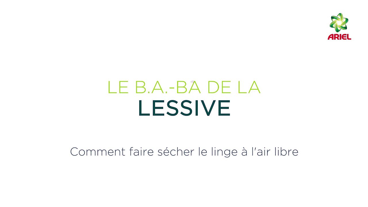 Comment sécher votre linge dehors sur une corde à linge - Ariel