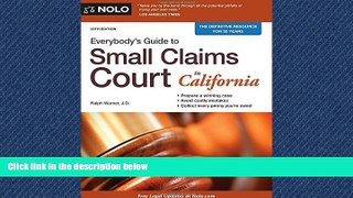 READ book Everybody s Guide to Small Claims Court in California (Everybody s Guide to Small Claims