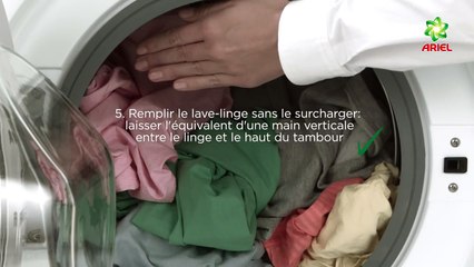 Instructions pour l'entretien de votre linge - Lessive en poudre - Ariel