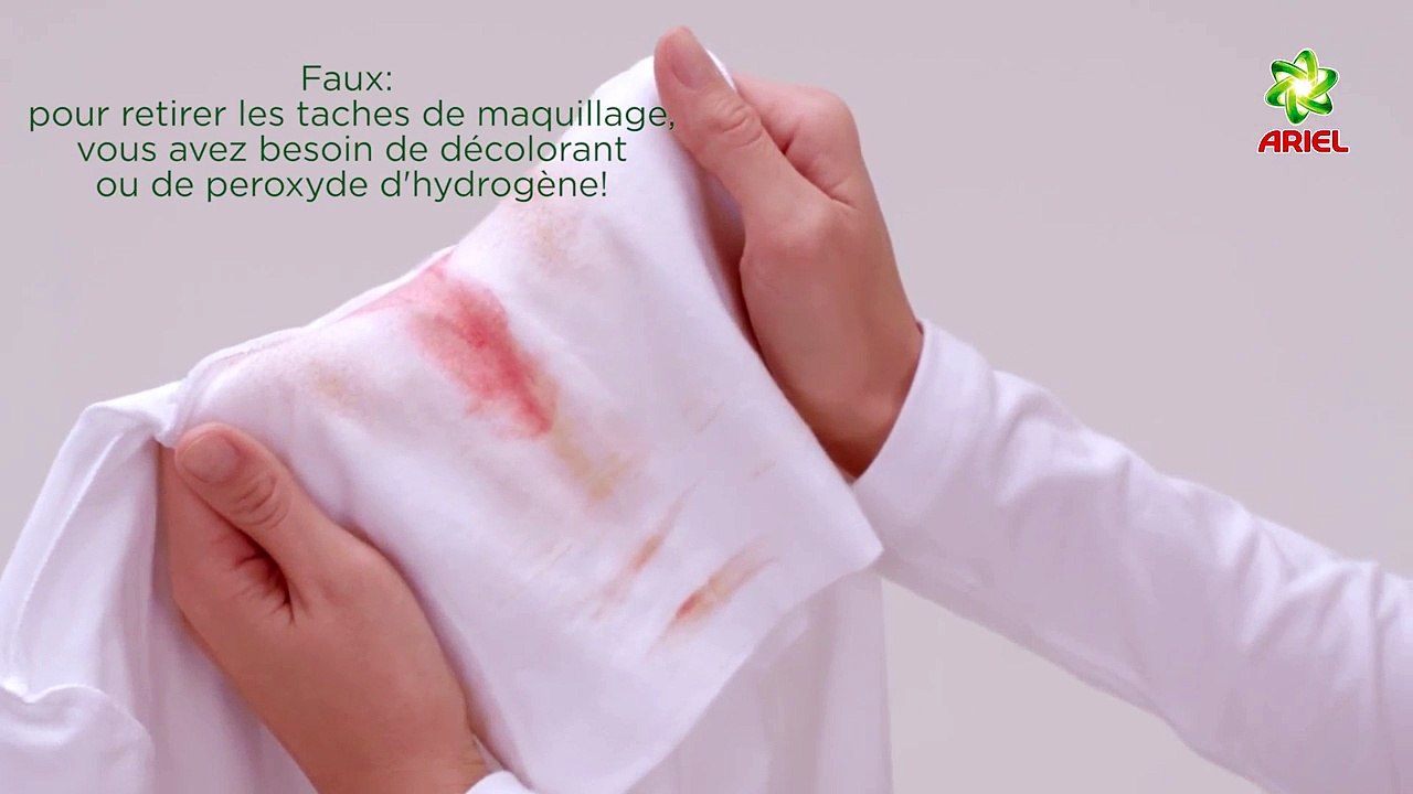 Comment éliminer des taches de maquillage - Ariel