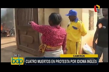 Mueren cuatro manifestantes en Camerún por disparos de la Policía