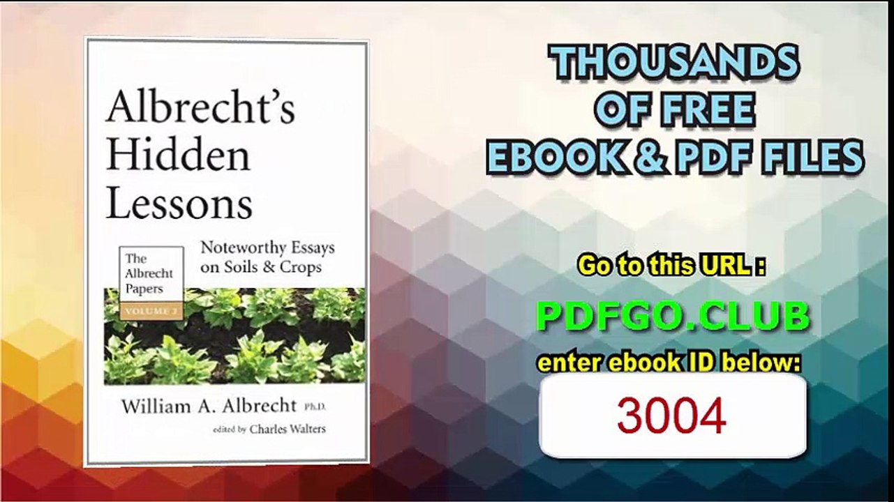 Albrecht's Hidden Lessons (The Albrecht Papers)