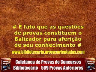 Provas Anteriores - Bibliotecário
