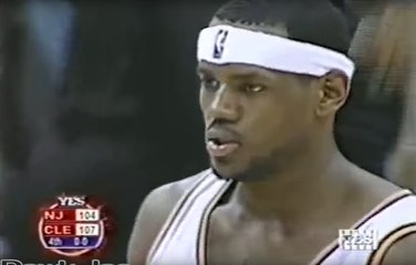 Rookie, LeBron James atomisait les Nets