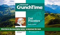 BEST PDF  CrunchTime: Civil Procedure (Emanuel Crunchtime) READ ONLINE