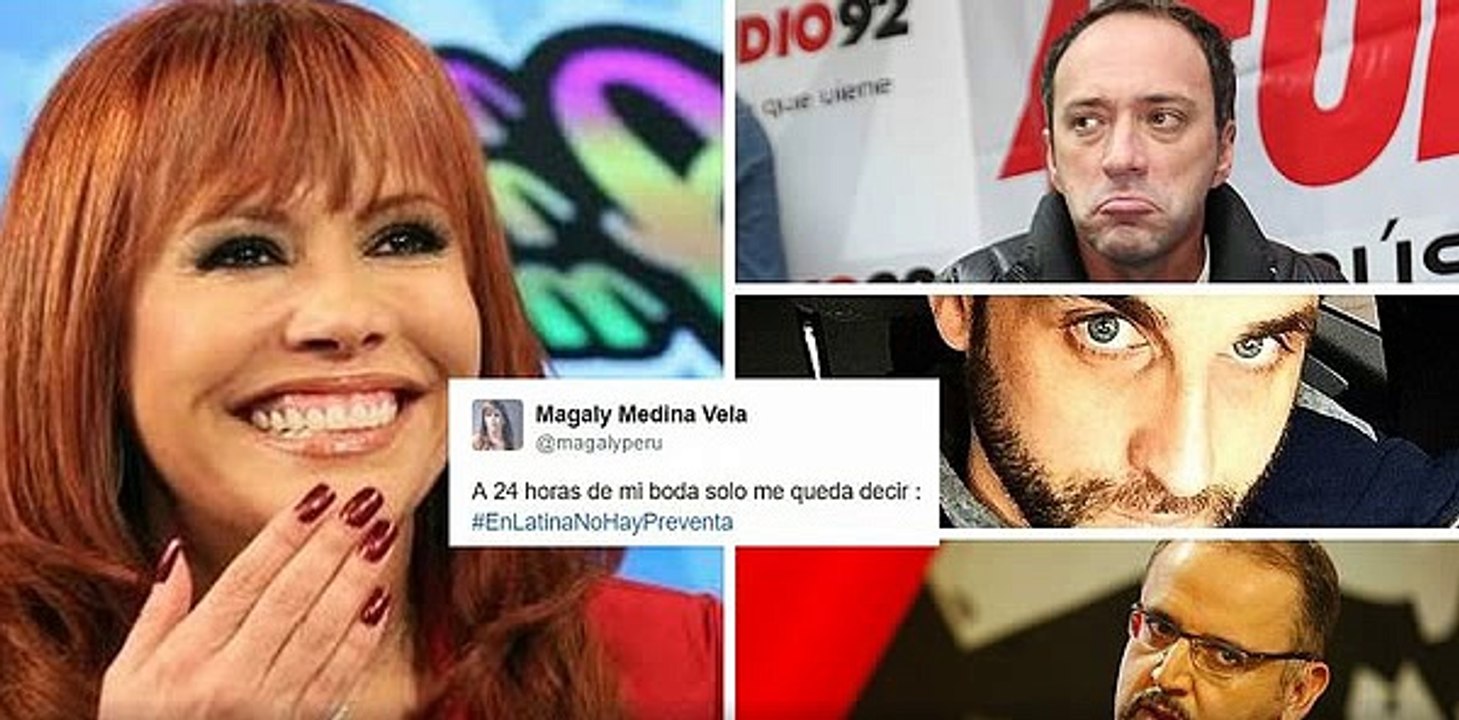 MAGALY MEDINA SE UNE AL RETO DE PELUCHÍN Y HACE ESTO A SOLO HORAS DE SU MATRIMONIO