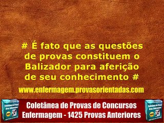 Provas Anteriores - Enfermagem