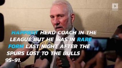 Gregg Popovich was not happy last night