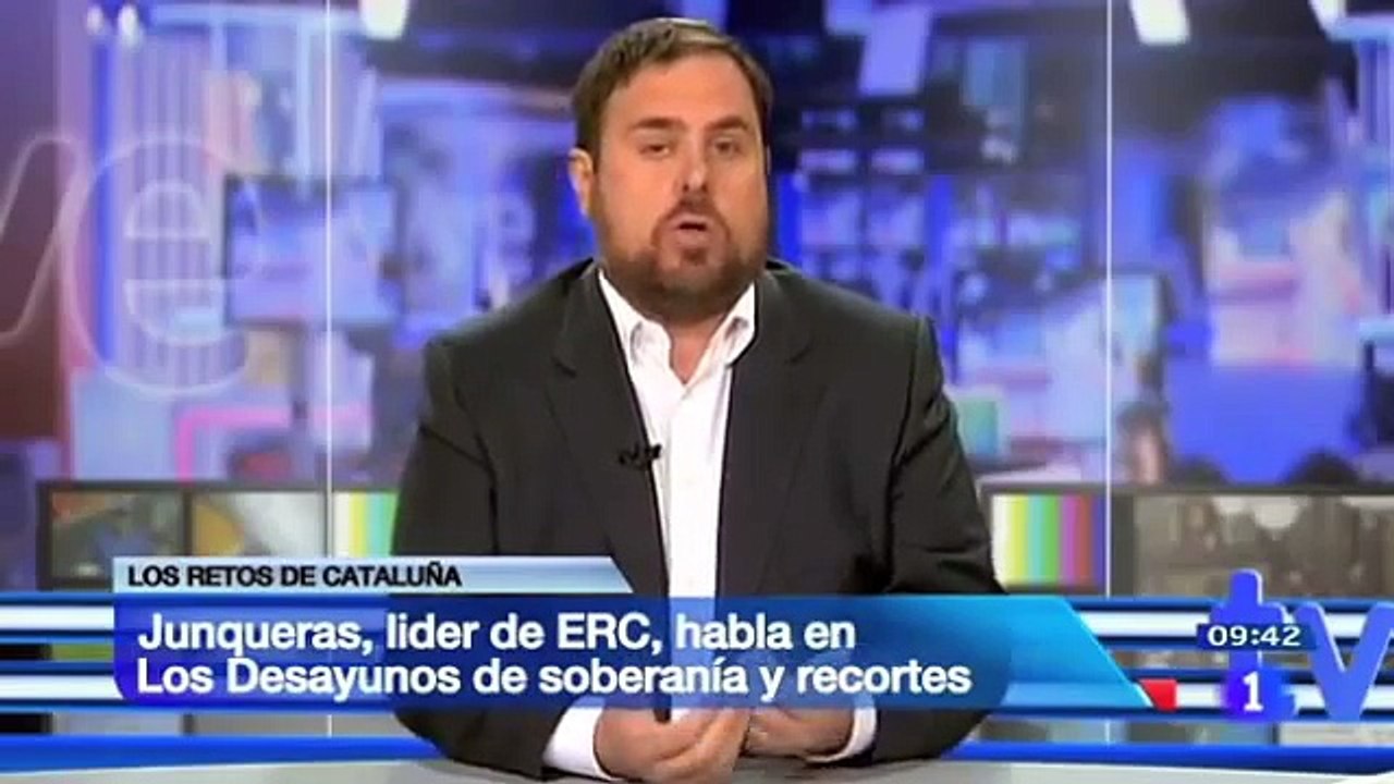 Entrevista a Oriol Junqueras al programa  Los Desayunos  de TVE