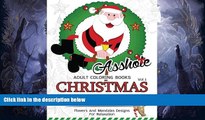Pre Order AssH*le Adults Coloring Book Christmas Vol.1: Swear word , Flower and Mandalas designs