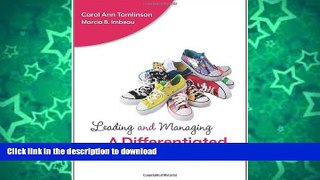 Read Book Leading and Managing a Differentiated Classroom (Professional Development) On Book