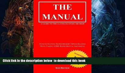 PDF [FREE] DOWNLOAD  The Manual: A Guide to the Ultimate Study Method (USM), Second Edition TRIAL