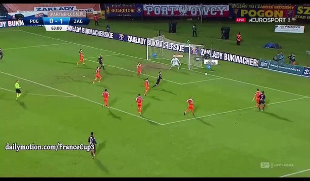 Adam Fraczczak Goal HD - Pogon Szczecin 1-1 Zaglebie - 09.12.2016