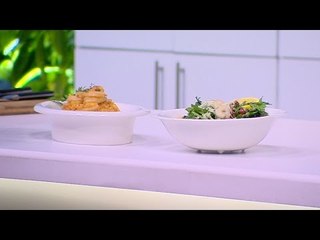 أرز سي فود بالجنزبيل - سلطة جرجير وجمبري وطماطم | شبكة وصنارة حلقة كاملة